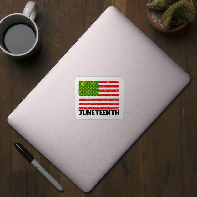 Juneteenth //// Vintage Style Flag #2 by DankFutura